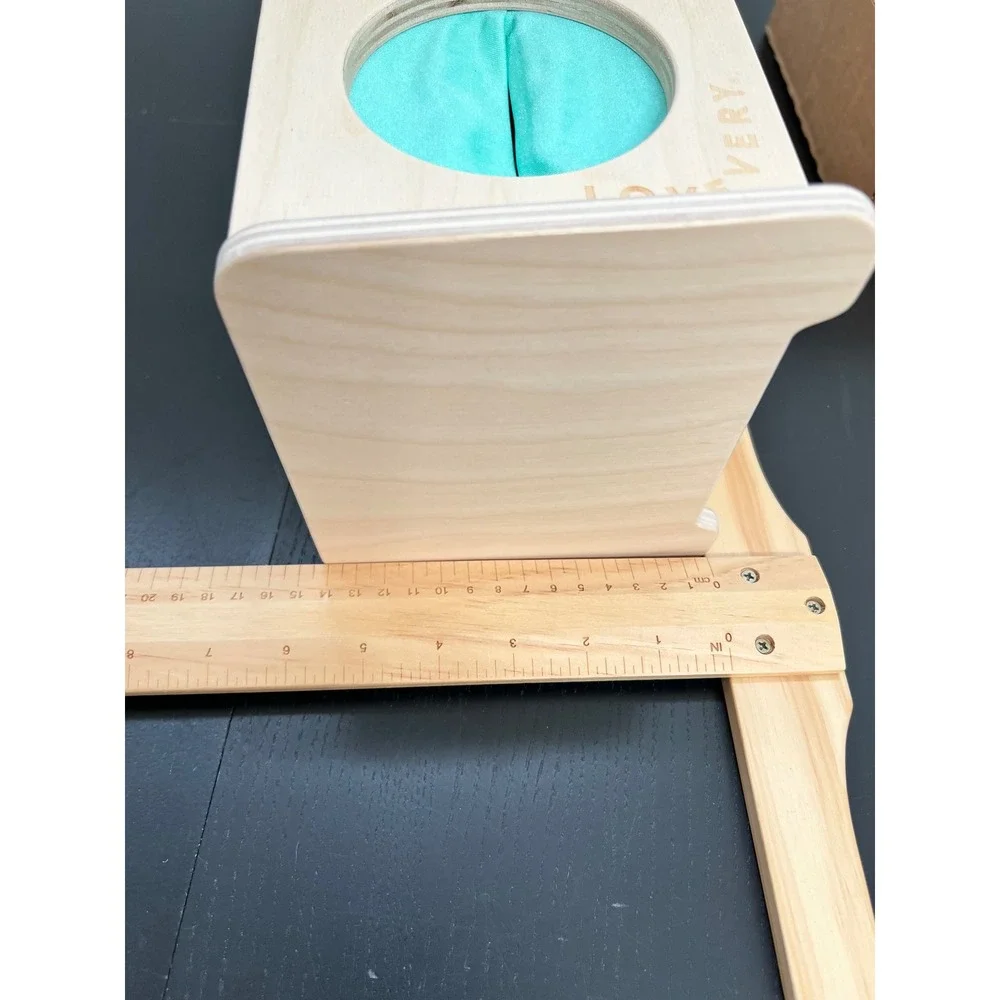 Lovevery Mystery Box Sensory Kit Wood Teal Yellow Tactile Tiles OS